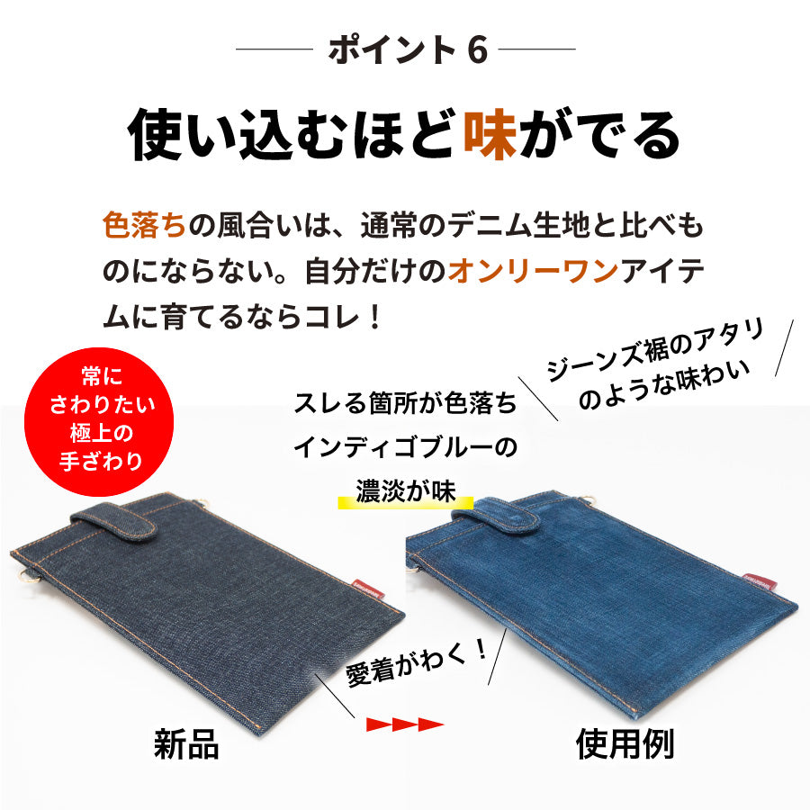 スマホポーチ 日本が誇るデニム レディース スマホショルダー