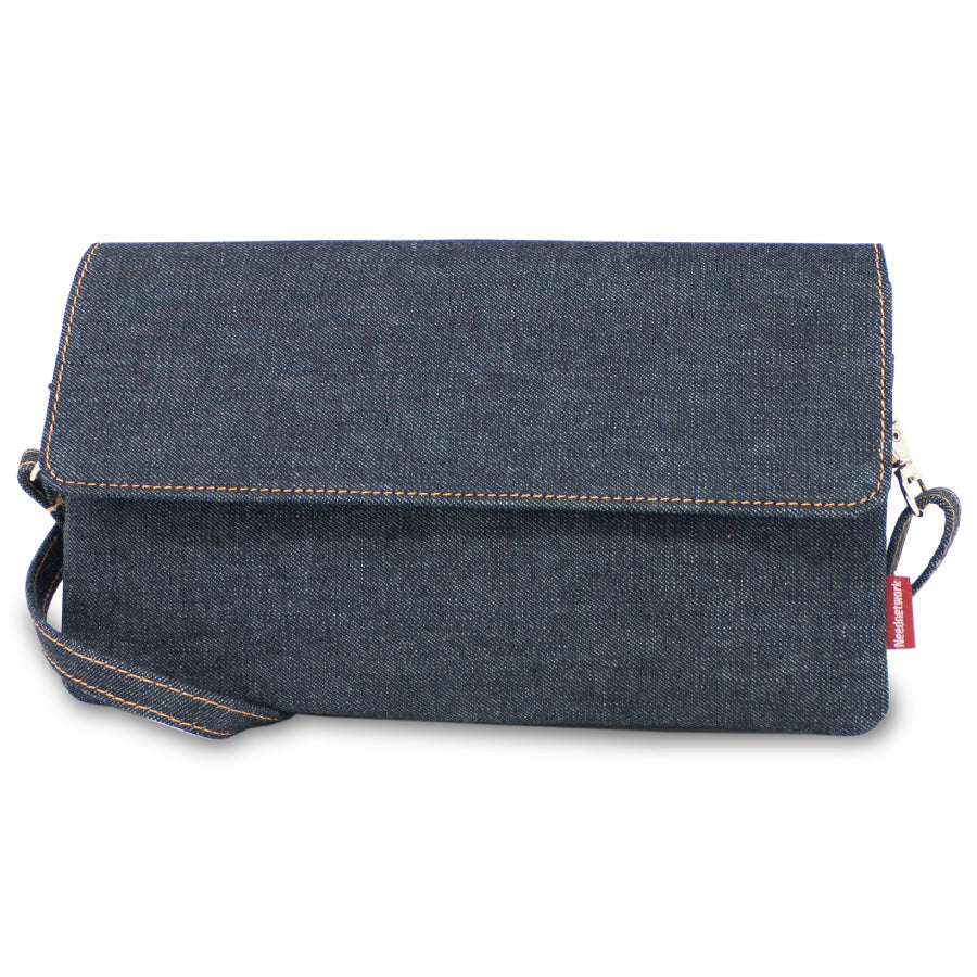 スマホポーチ 日本が誇るデニム 横型 スマホショルダー