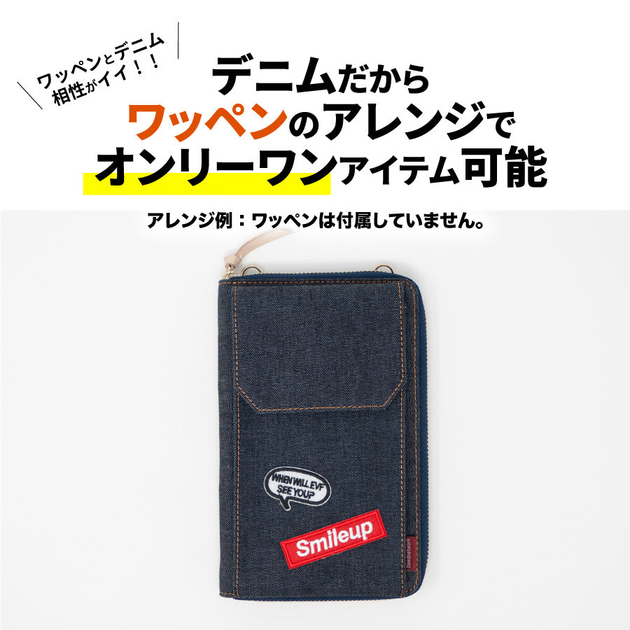スマホショルダー 日本が誇るデニム スマホポーチ レディース お財布