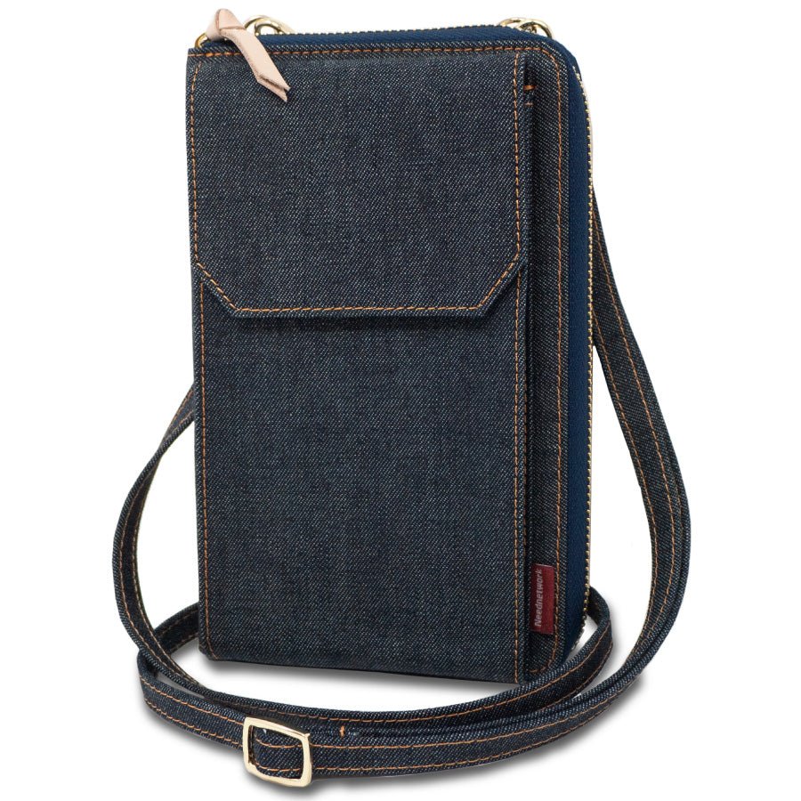 スマホショルダー 日本が誇るデニム スマホポーチ レディース お財布