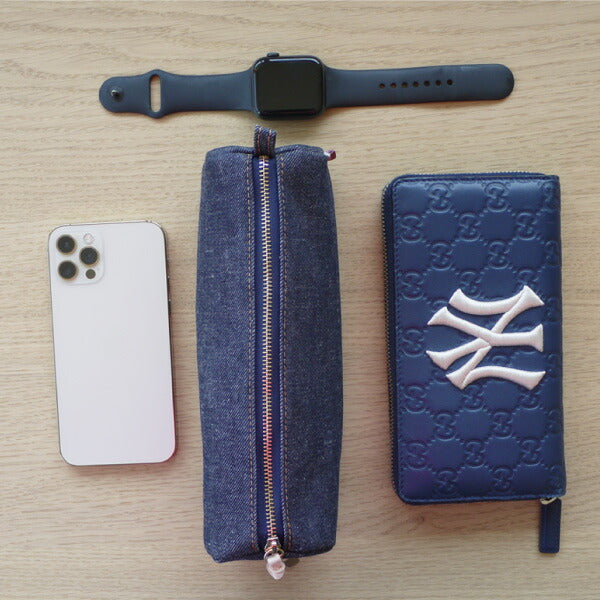 ペンケース 日本が誇るデニム マルチポーチ メイクポーチ 化粧ポーチ 小物入れ 筆箱