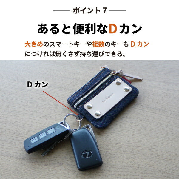 コインケース 日本が誇るデニム パスケース 小銭入れ 定期入れ IDカードホルダー