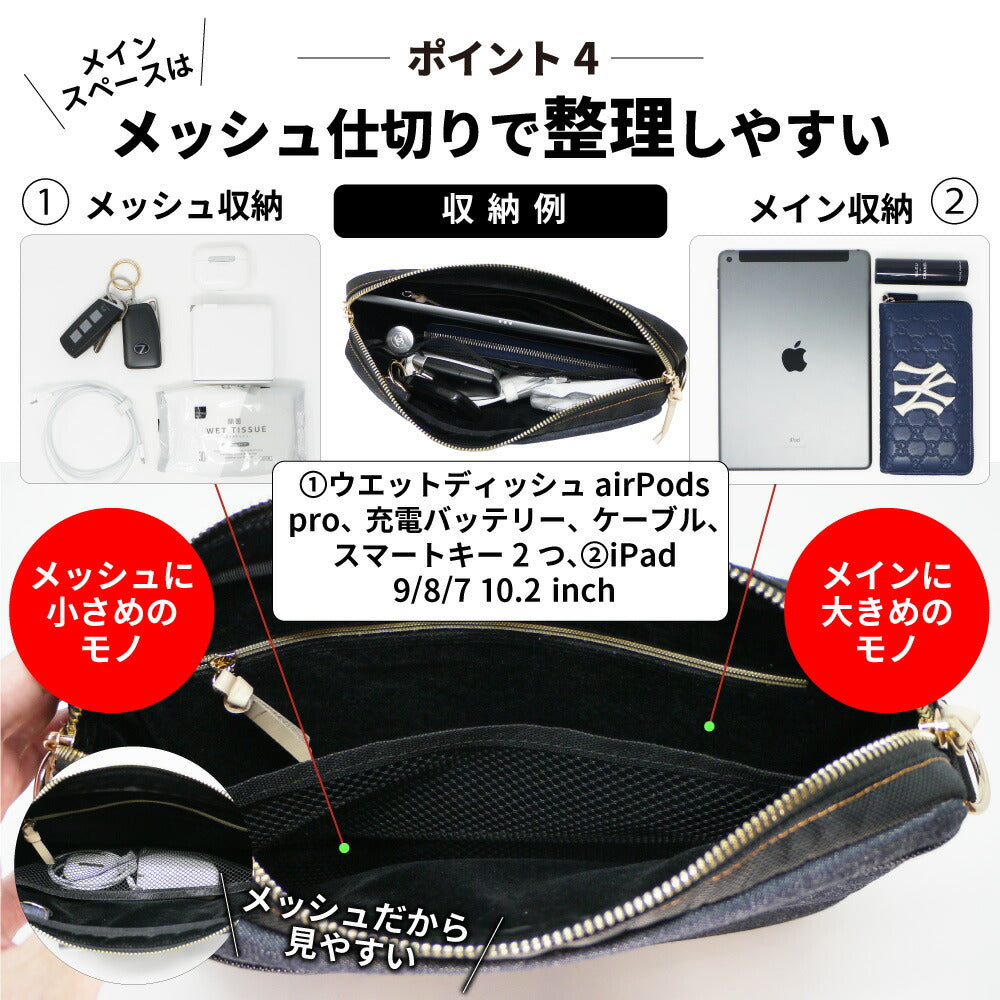 ショルダーバッグ 日本が誇るデニム ミニショルダーバッグ 斜めがけ バッグ
