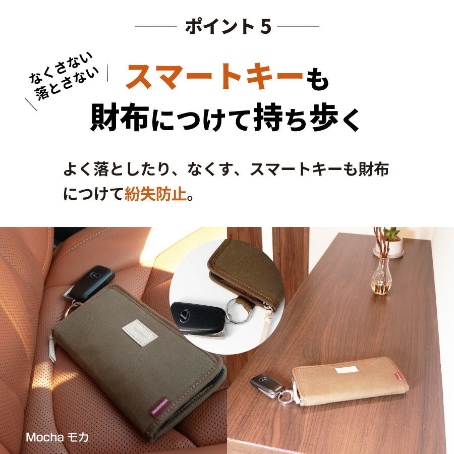 財布 長財布 パラフィン帆布 札入れ ラウンドファスナー 小銭入れ