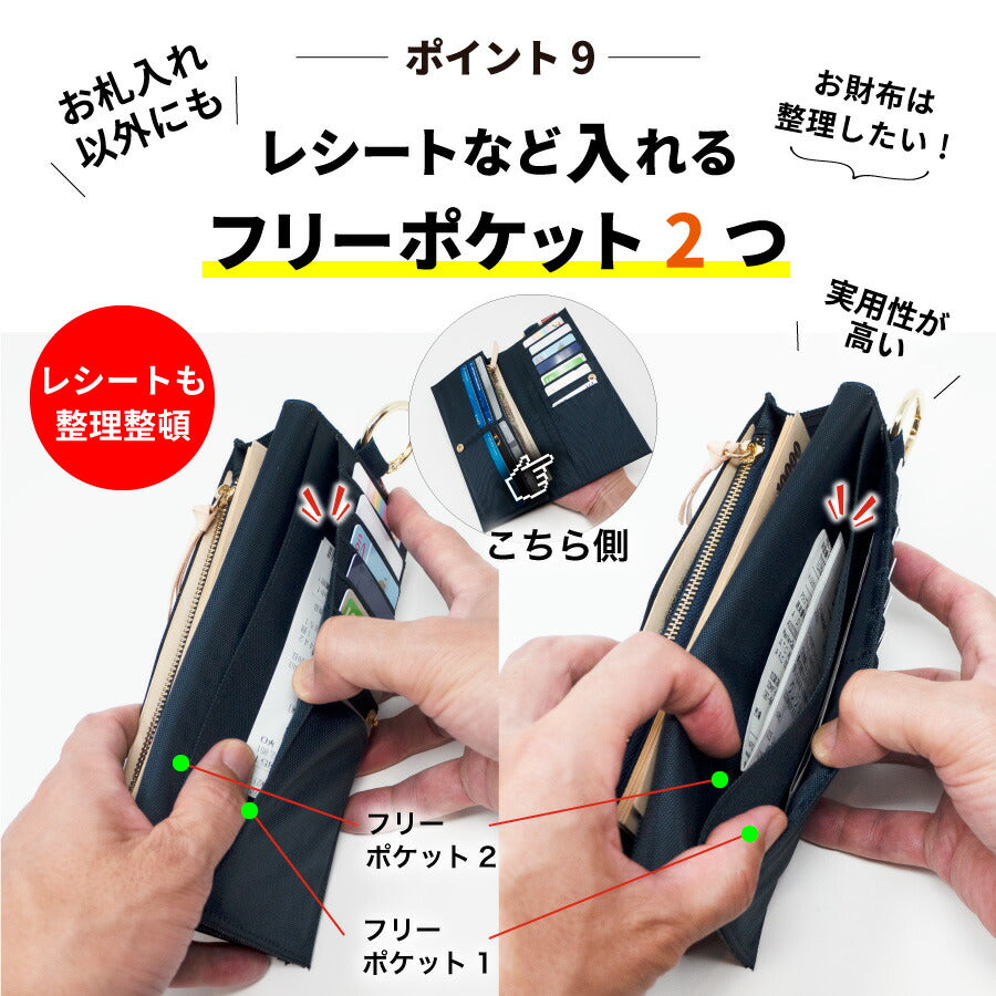 長財布 日本が誇るデニム 小銭入れ 長財布 スリム 軽量 二つ折り 折りたたみ