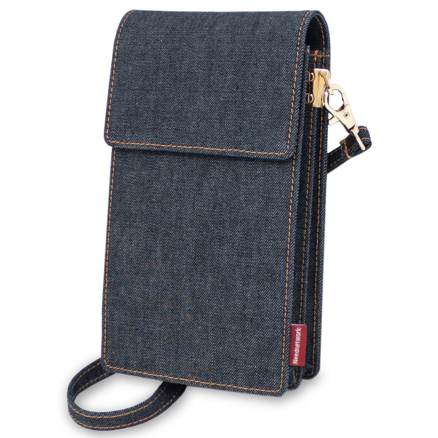 スマホポーチ 日本が誇るデニム スマホショルダー レディース お財布ショルダー