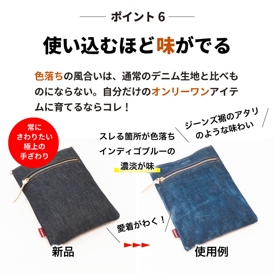 スマホポーチ 日本が誇るデニム スマホポシェット スマホショルダー 斜めがけ 肩掛け