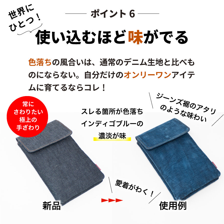 スマホポーチ 日本が誇るデニム スマホショルダー レディース 多機能スマホ バッグ