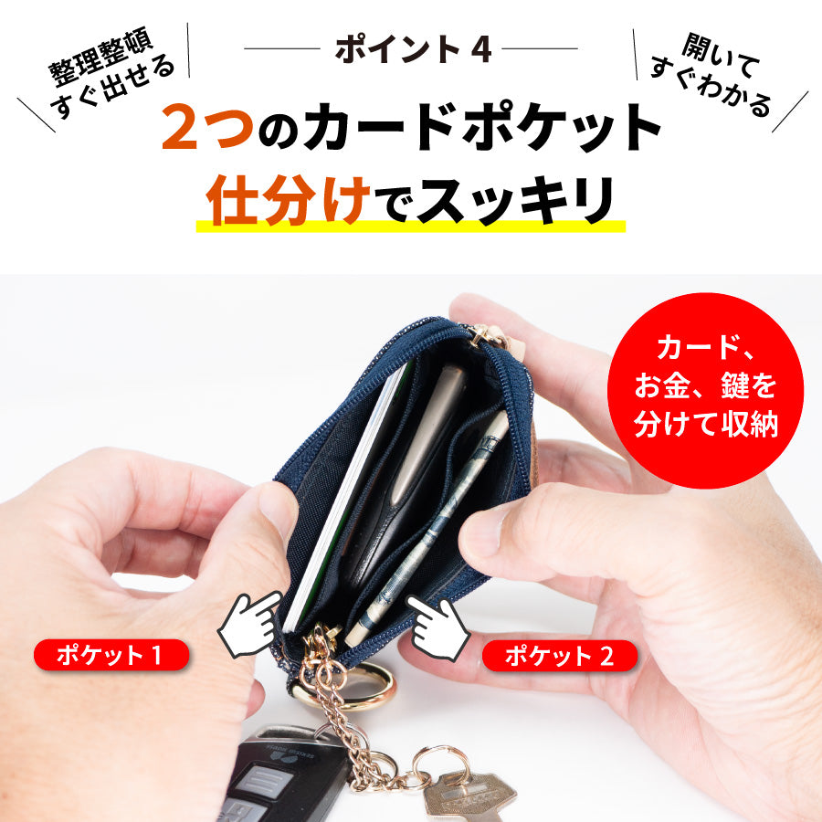 キーケース スマートキー 小銭入れ スマートキーケース レディース メンズ ケース キーポーチ 小銭 カード コンパクト