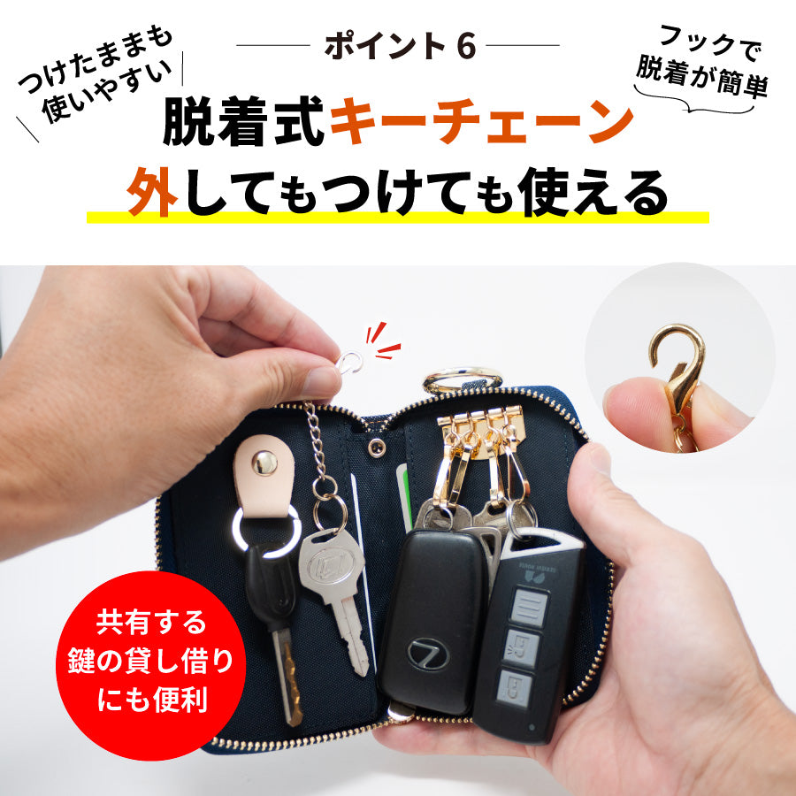 キーケース レディース スマートキー メンズ カードケース 一体型 スマートキーケース