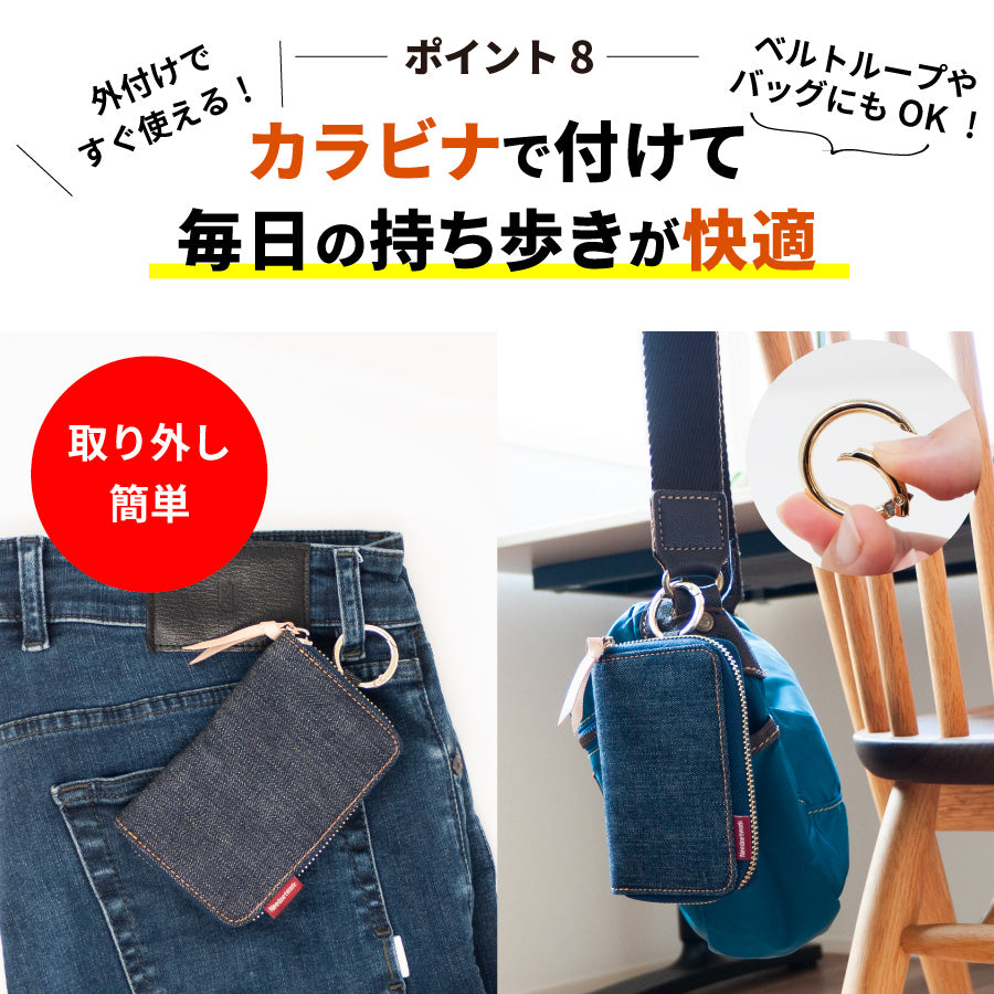 キーケース レディース スマートキー メンズ カードケース 一体型 スマートキーケース