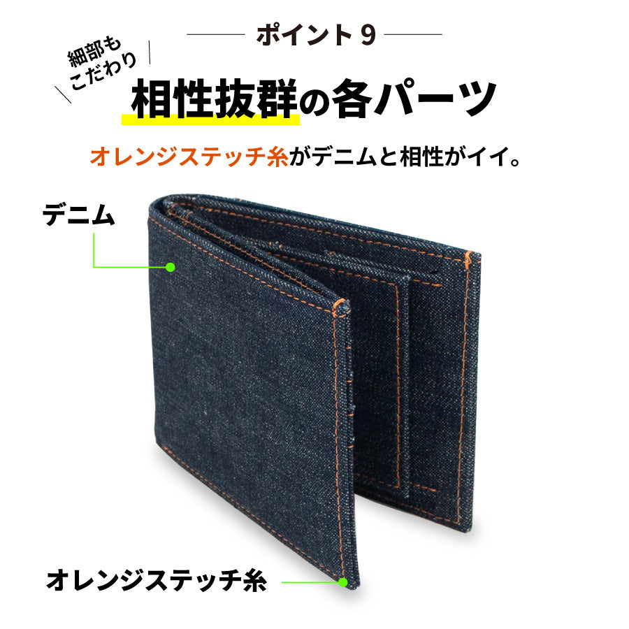 財布 メンズ 二つ折り レディース 札 小銭 box型 ボックス型 使いやすい スリム