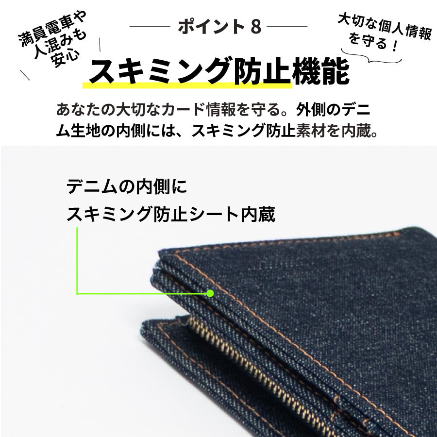 二つ折り 財布 メンズ 薄型 大容量 小銭入れ コンパクト ミニ財布